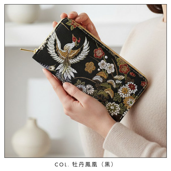 長財布 京極ラウンド型長財布 カード収納 財布 伝統 和風 和柄 織物 西陣織
