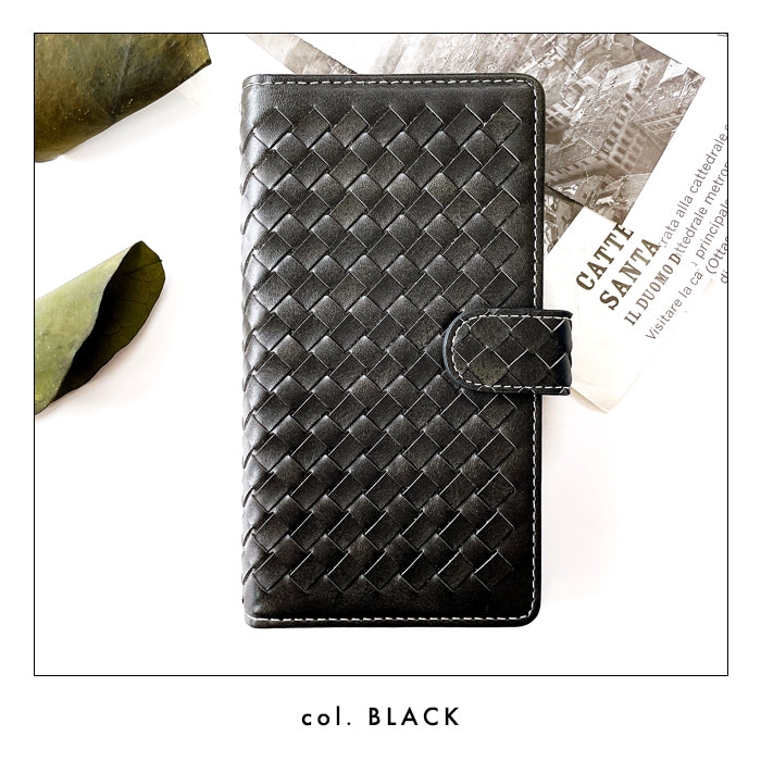 あんしんスマホ KY-51B 手帳型 ケース カバー 手帳型ケース 渋い編み込み ky51b スマホケース スマホカバー