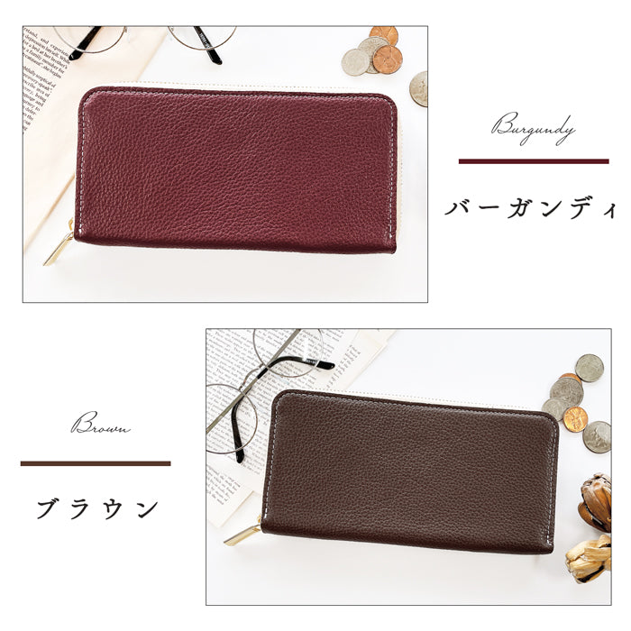 紳士淑女 長財布 革 牛革 本革長財布 ハンドメイド 長サイフ 財布 型押しメンズ ラウンド財布 レディース 革財布 ウォレット納 サイフ ラウンドファスナー 本革 カード収ウンド長財布 レザー さいふ ラ