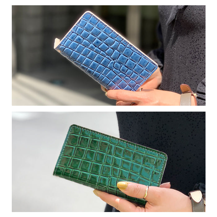 100機種以上対応 スマホケース 手帳型ケース ケース 手帳型 カバー 本革 美クロコダイル