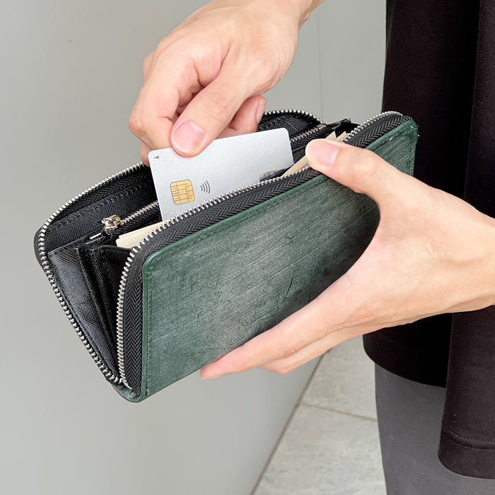 ブライドルレザー 長財布 さいふ ラウンド財布 レディース 長サイフ 本革長財布 ハンドメイド 英国 イギリス製 レザー ラウンドファスナー サイフ 財布 ウォレット カード収納 ブルーム メンズ 革財布 ラウンド長財布 牛革 本革 革