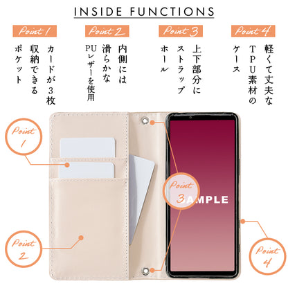 本革 グランコッコ スマホケース 手帳型ケース galaxy シリーズ 対応