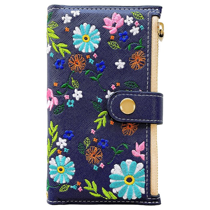 おしゃれ花刺繍 スマホケース 手帳型ケース google シリーズ 対応