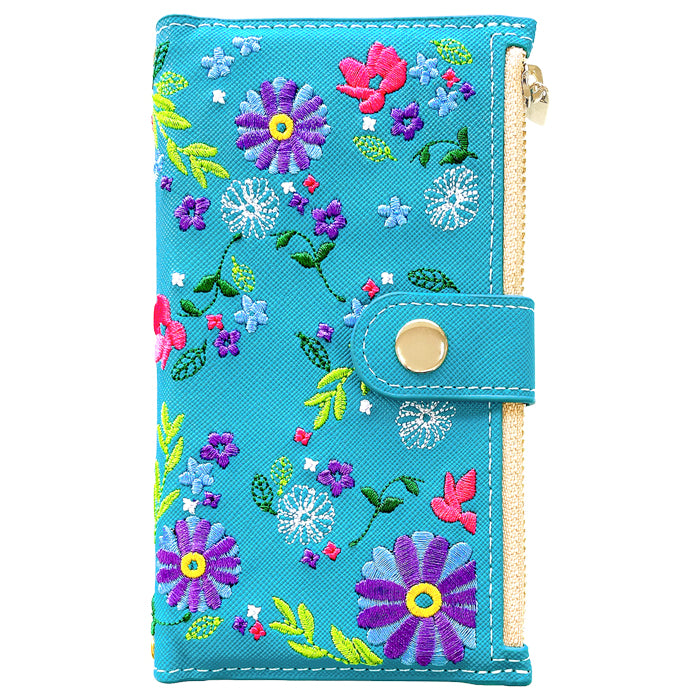 おしゃれ花刺繍 スマホケース 手帳型ケース sonota シリーズ 対応