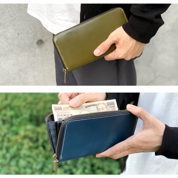 栃木レザー こだわり親父 長財布 ラウンド長財布 革財布 ハンドメイド 牛革 カード収納 サイフ 革 本革 さいふ レディース 長サイフ レザー 本革長財布 メンズ ウォレット ラウンドファスナー ラウンド財布 財布
