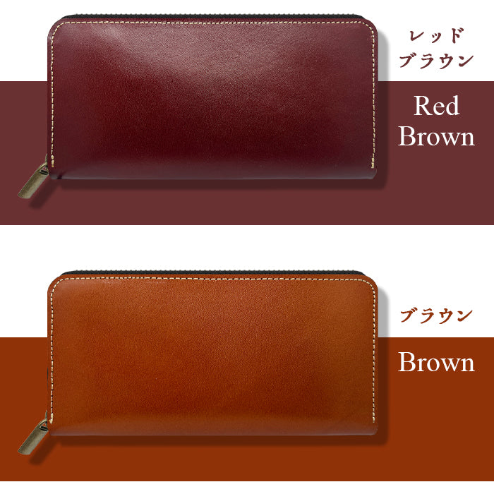 栃木レザー こだわり親父 長財布 ラウンド長財布 革財布 ハンドメイド 牛革 カード収納 サイフ 革 本革 さいふ レディース 長サイフ レザー 本革長財布 メンズ ウォレット ラウンドファスナー ラウンド財布 財布